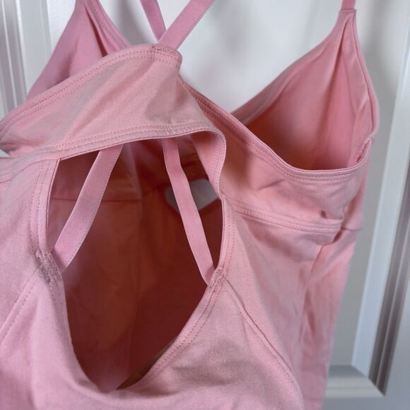 Colsie Women's Thong Balletcore Bodysuit Size M Color Soft Pink - Picture 3 of 7